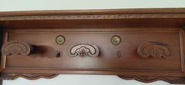schöne antik Garderobe Massiv Holz 《Art;2914》