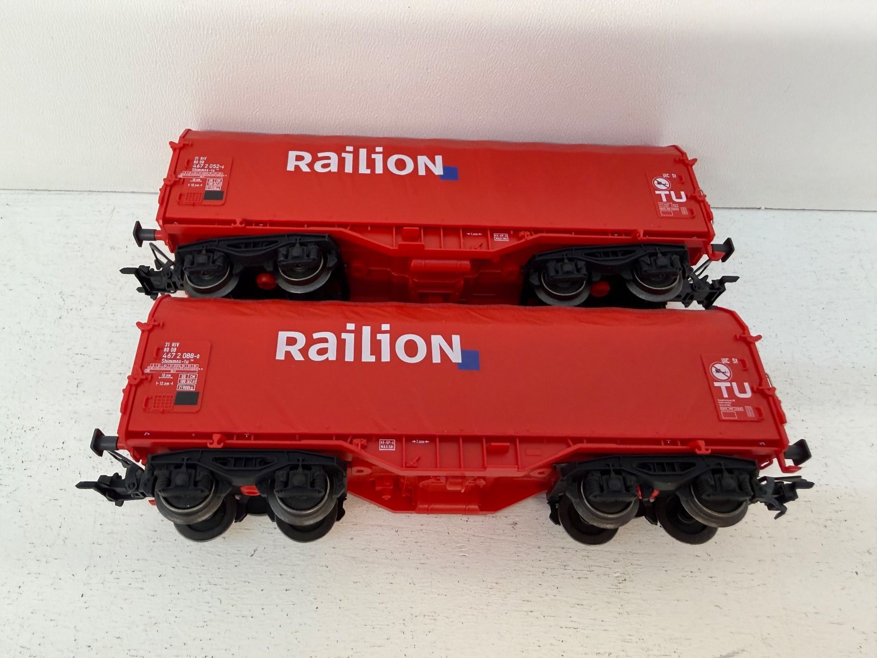 Märklin Modellini di ferrovie: Märklin 00757 Güterwagen 2er Set Railion der DB – Usato da Büsserach venduto da ModellbahnDepot 2