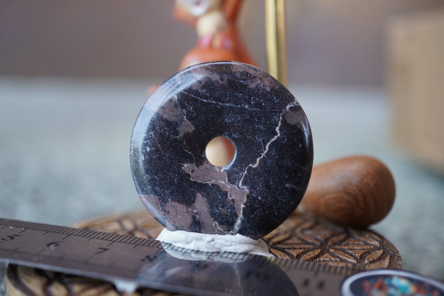 Minerali & Pietre curative: Thunder Creek  USA   Pi Scheibe     1.-     Räumung – Nuovo e nell'imballaggio originale da Eschenbach SG venduto da topstone 3