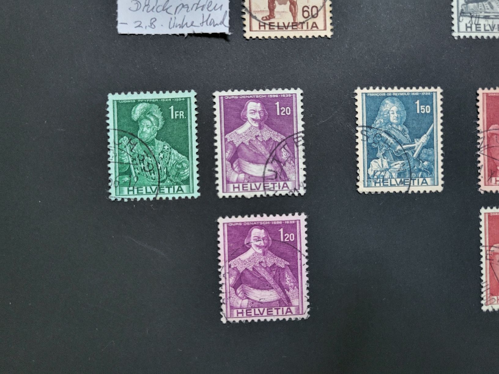 Tutti i francobolli: 1941/1958-59 - Historische Bilder mit Abarten – Usato da stäfa venduto da brandy66 3