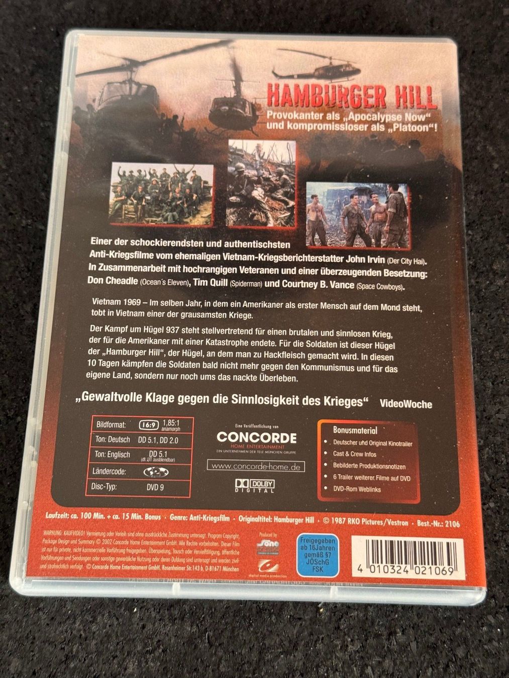 Tutti i DVDs: Hamburger Hill DVD DE/EN – Usato da Fribourg venduto da tschjoly 1