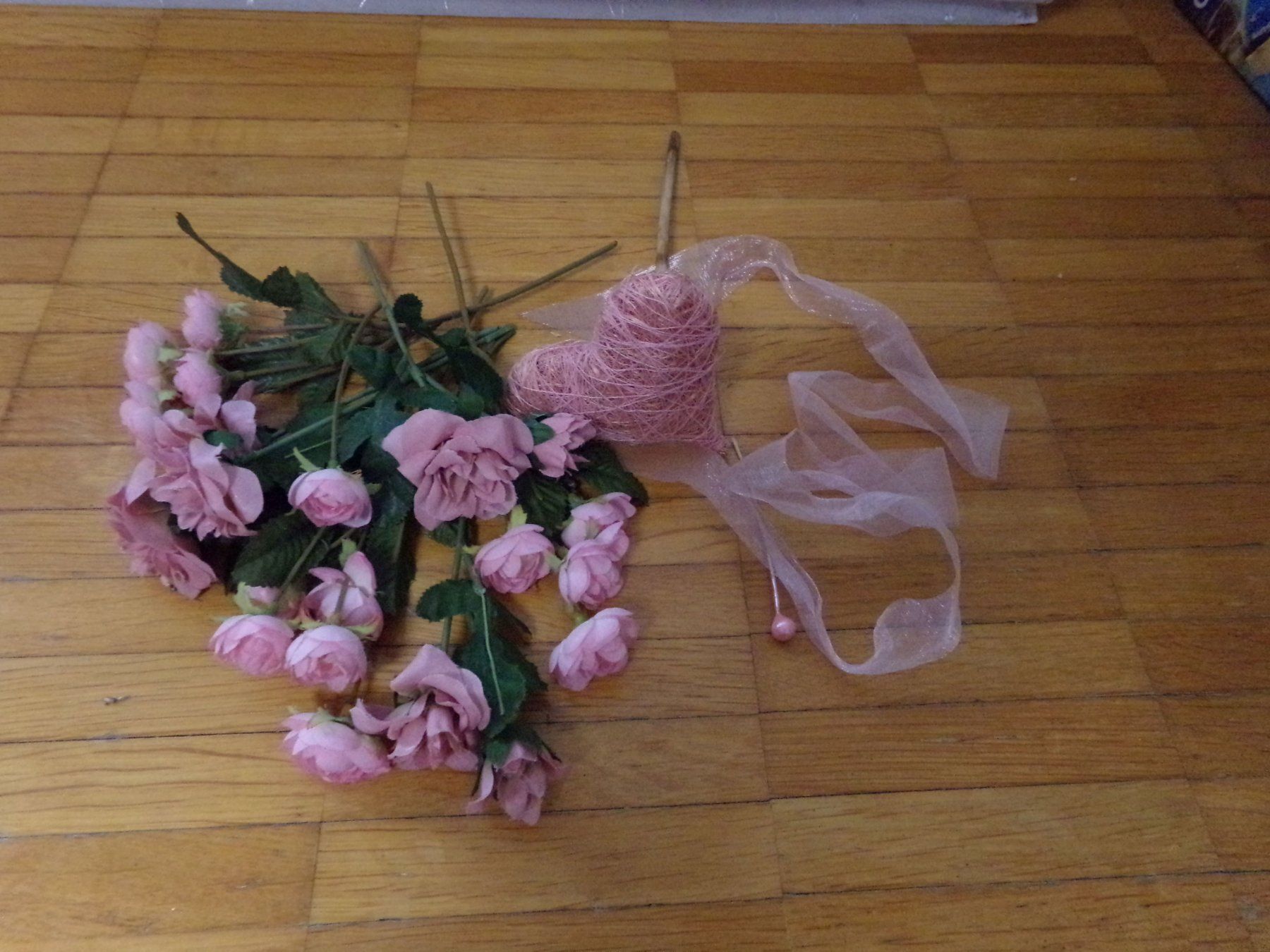 Tutte le decorazioni: Deko Blumen rosarot mit Herz – Usato da Winterthur venduto da Jessi_di