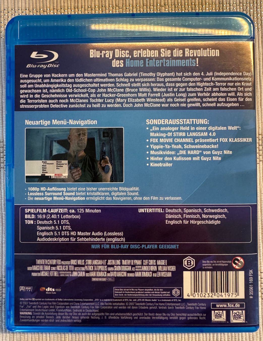 Tutti i DVDs: Die Hard 4.0 - Stirb langsam  [Blu-ray] – Usato da Arbon venduto da drs64 1