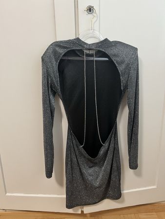 Abito scintillante da donna con schiena scoperta, taglia M