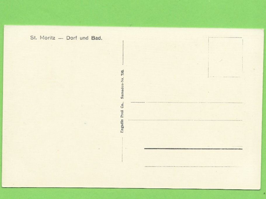 Cartoline postali: St. Moritz - Dorf und Bad – Nuovo (secondo la descrizione) da Zürich venduto da t24_de 1