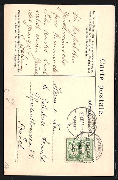 Cartoline postali: Lichtensteig, Ansicht der Privatpension  – Usato da Berlin venduto da bartko-reher 1