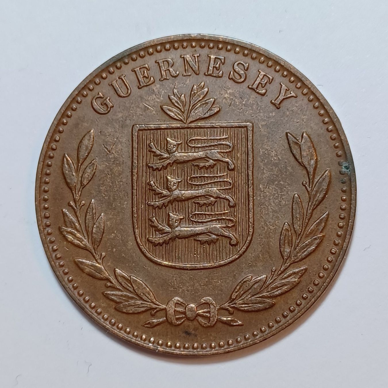Tutti le monete: 8 Doubles 1938 Guernsey – Usato da Pfäffikon ZH venduto da Welt_Muenzen 1