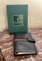 Gucci Leder Agenda Rubrik Vintage Rarität mit Originalbox