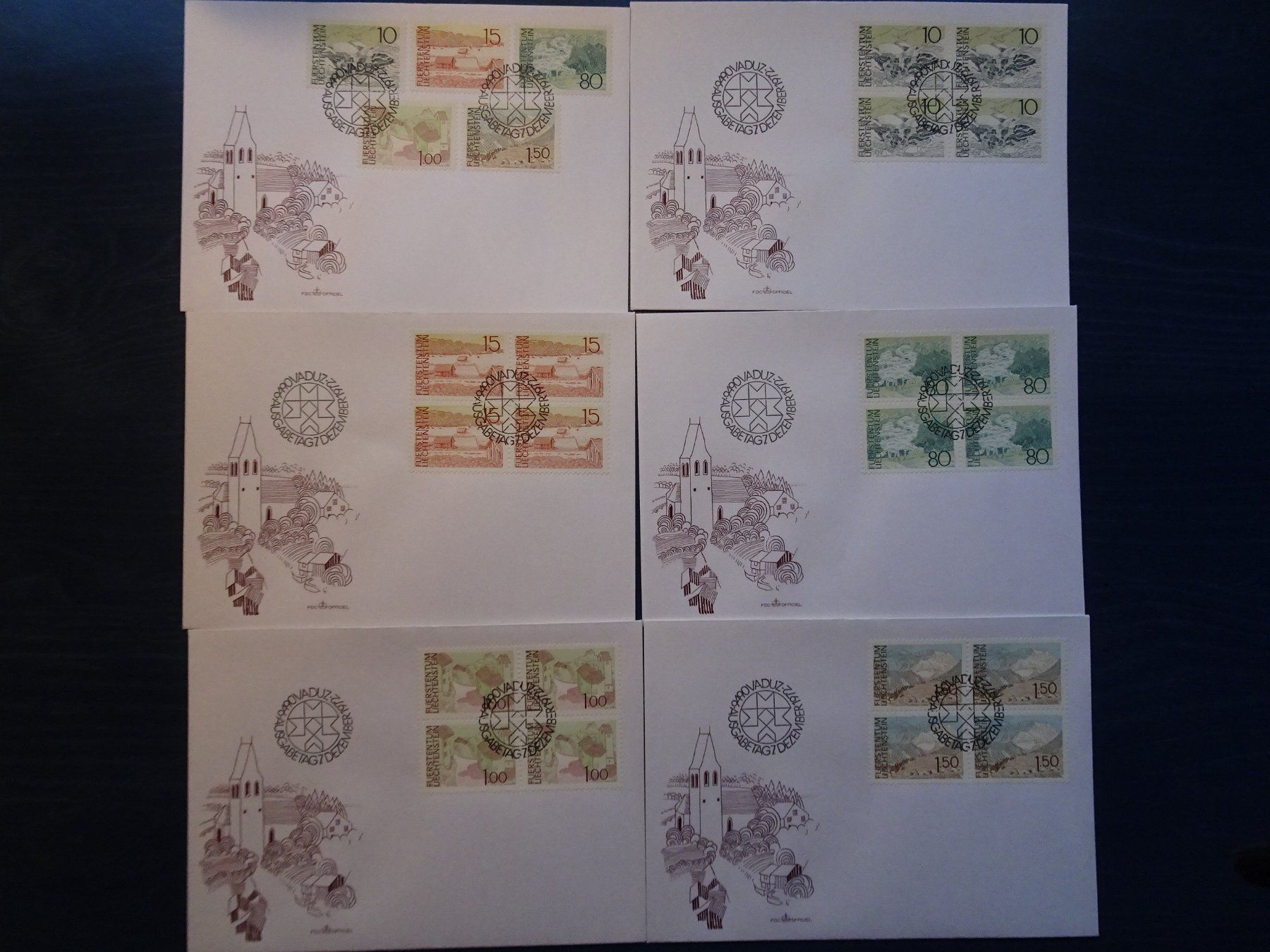 Alle Briefmarken: FDC 1972 – Neu (gemäss Beschreibung) aus Aadorf von Chnorli-Furz
