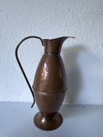 Krug aus Kupfer gehämmert Vintage Zustand ca 28 cm
