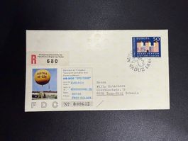Ballonbrief HB BOB Spelterini 13.7.1964 ab Liechtenstein