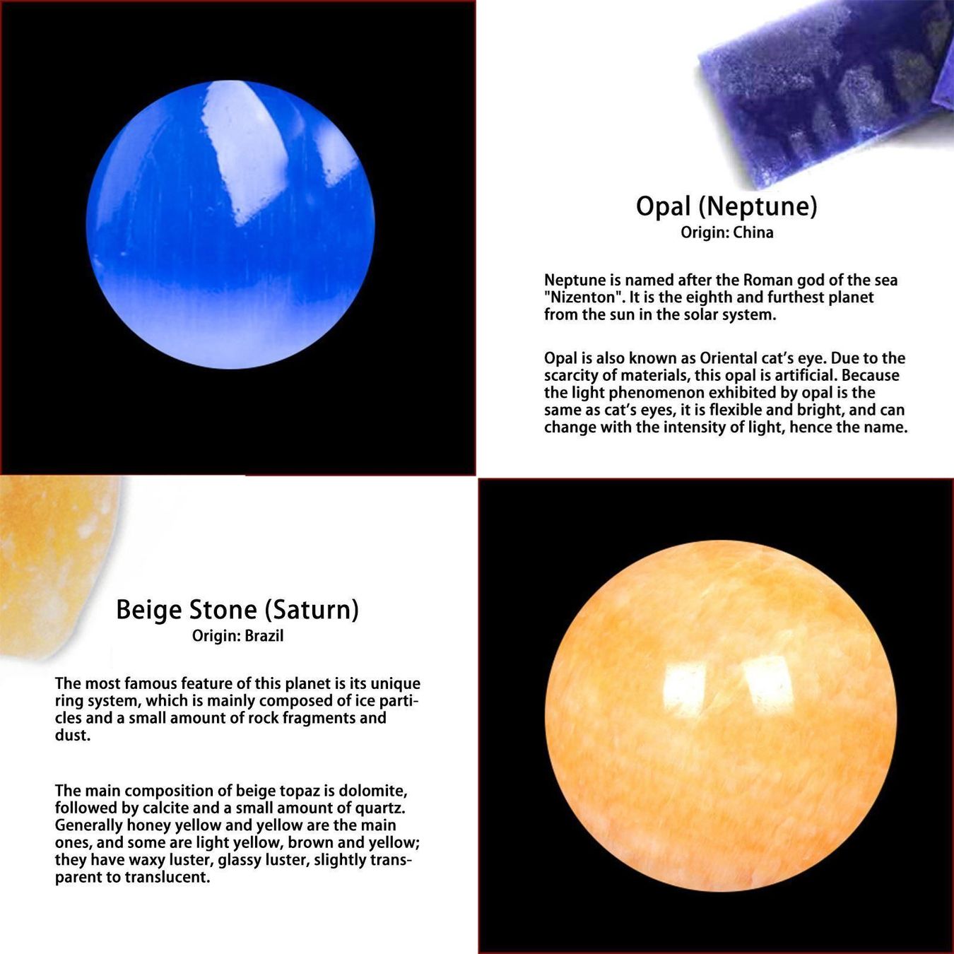 Tutte le decorazioni: EDELSTEINE SONNENSYSTEM - 9 PLANETEN - MIT HOLZBOX – Nuovo e nell'imballaggio originale da Kriens venduto da swissgadget 6