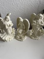 3 schöne Engelfiguren, Porzellan, weiss