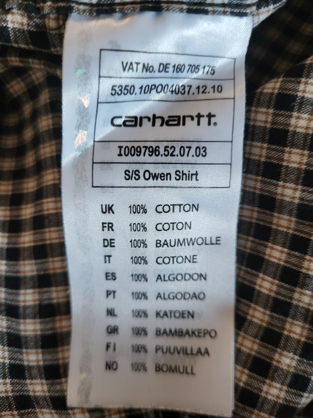 Carhartt Chemises: Hemd, Carhartt, kurzarm – D'occasion à Zug par Pixifly 3