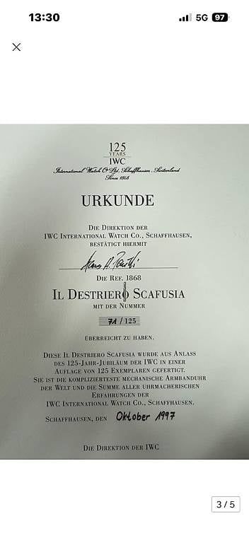 Orologi: IWC IL DESTRIERO SCAFUSIA – Usato da Schaffhausen venduto da JohnT02 2