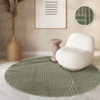 50% Rabatt 🚨 Moderner Teppich Skandi Rund 200 cm