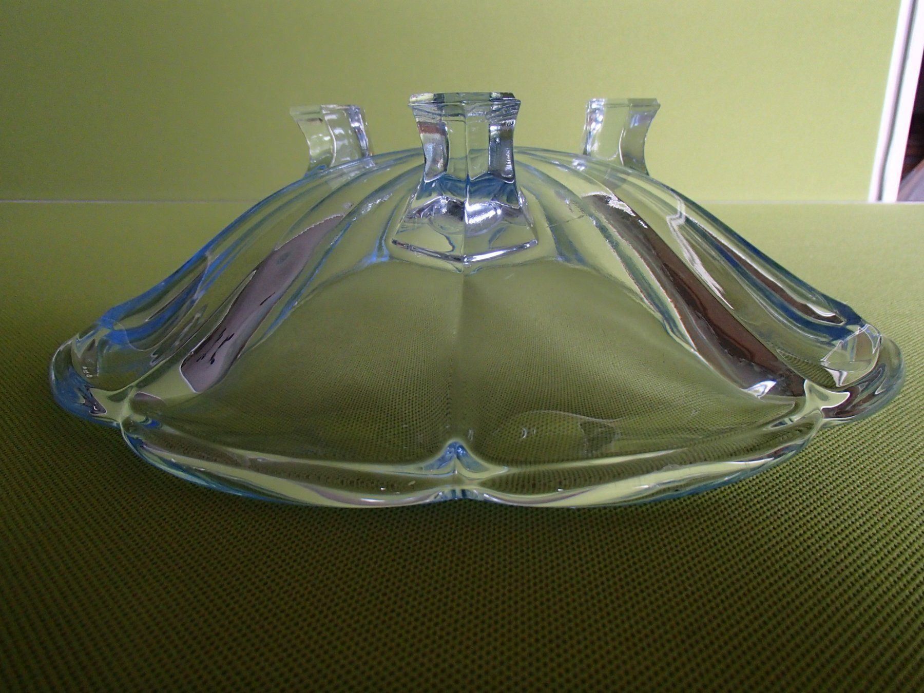 Ciotole: 3 hellblaue Glasschalen auf Füsschen – Usato da Schöfflisdorf venduto da pullux 5