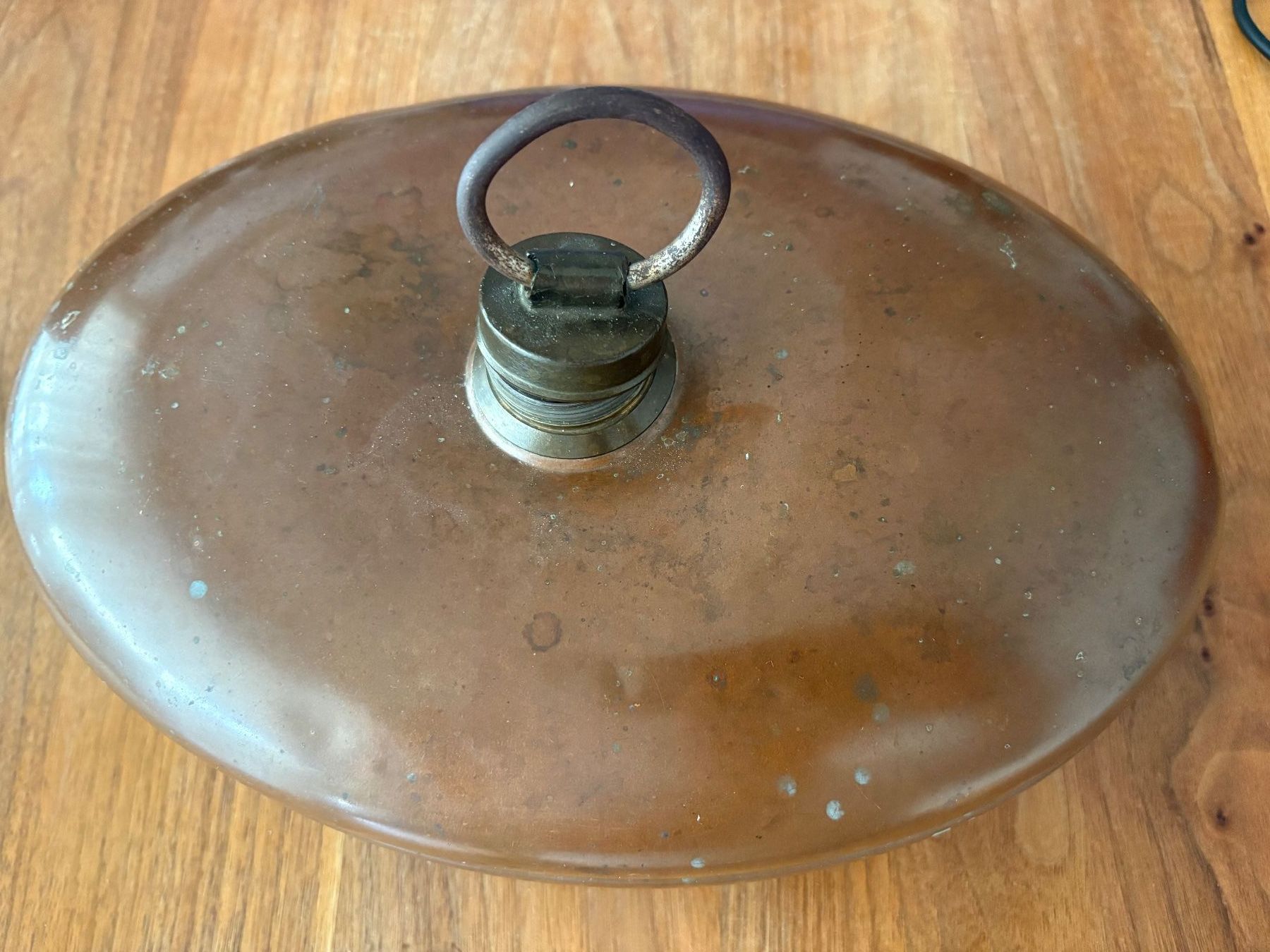 Altri elettrodomestici e apparecchi d’epoca: Wärmeflasche oval aus Kupfer – Usato da Wettingen venduto da 194073riner