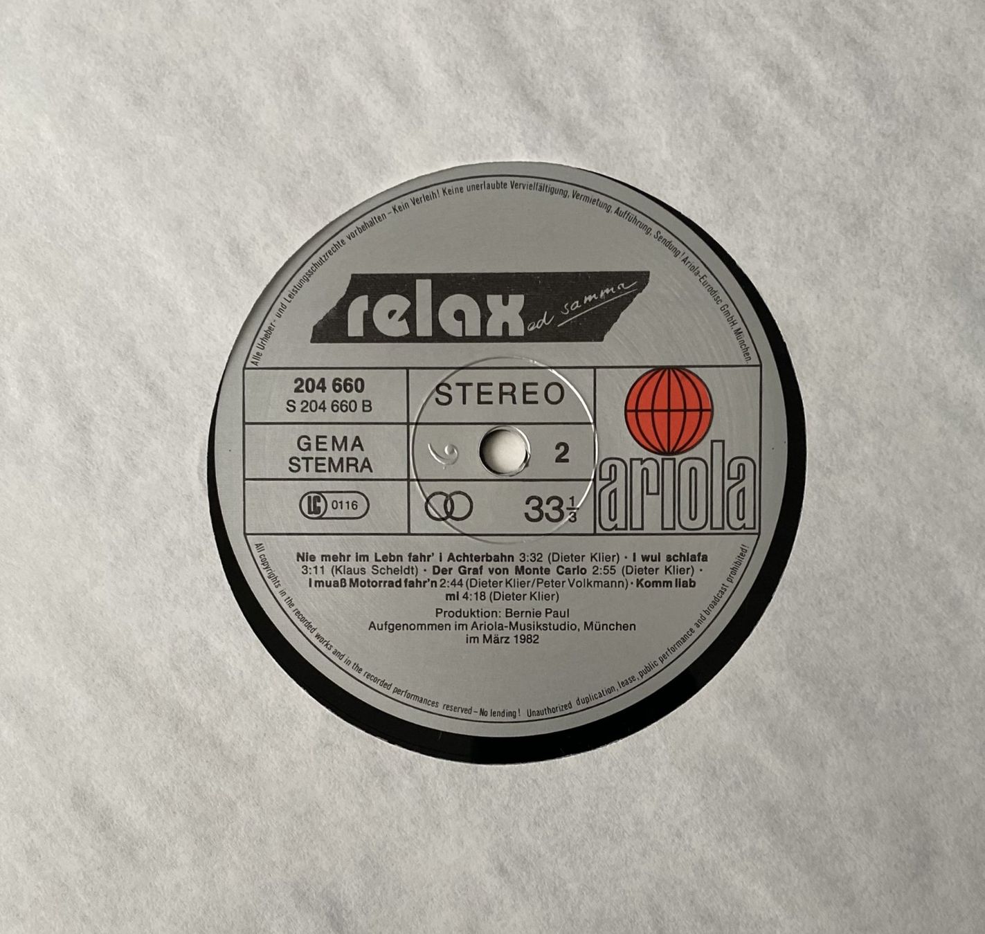 Dischi in vinile: Relax, Relaxed Samma (Sind Wir) – Nuovo (secondo la descrizione) da Flums venduto da Empe1 3