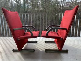 Paar postmoderne Sessel von Vogtherr für Arflex 1980