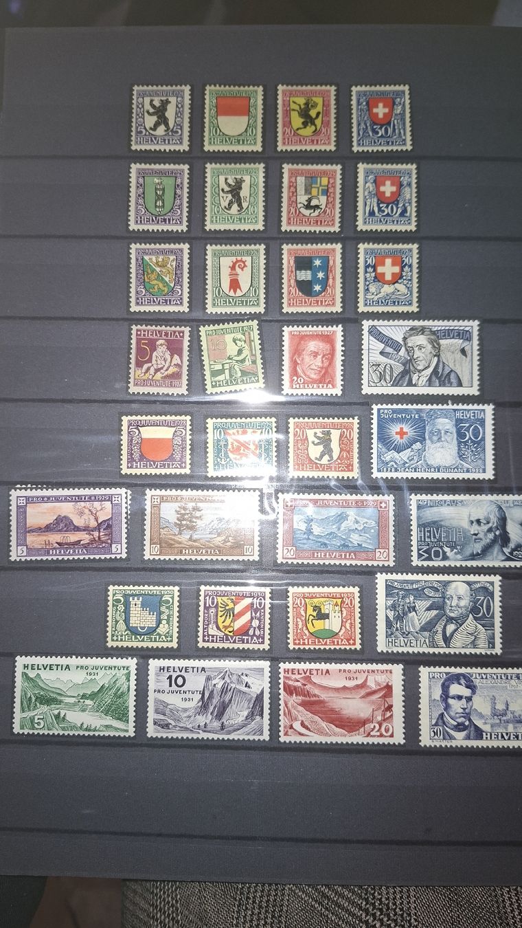 Tutti i francobolli: Pro Juventute Sammlung mit Vorläufer und Blocks  – Usato da Balgach venduto da SIMEON27 3