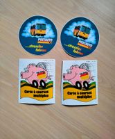 Lot d'autocollants vintage Postauto/Car postal