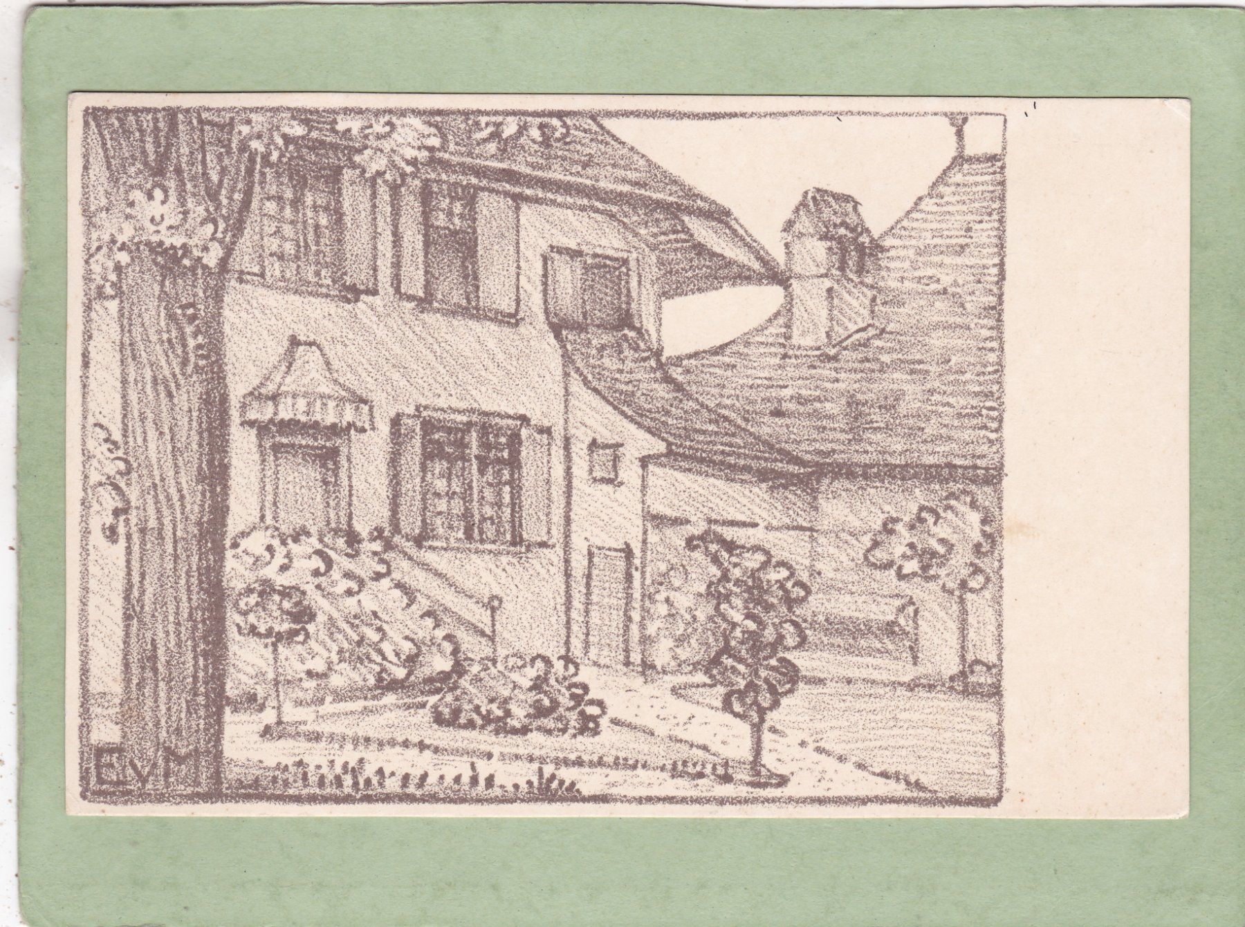 Cartoline postali: Kitsch Kunst Rosengarten Gerzensee – Usato da Herisau venduto da Lisegrat2008