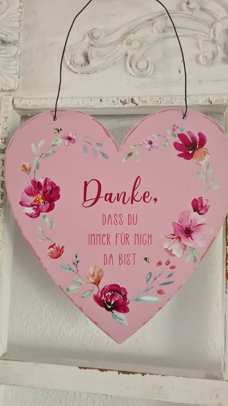Toutes les décorations: shabby- chic Herz mit Spruch – Neuf avec emballage d'origine à Böttstein par decodor-angi