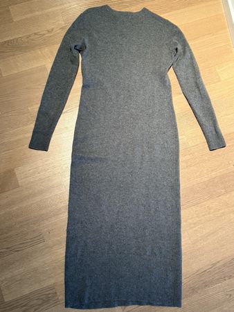 Polo Ralph Lauren kaschmir-Strickkleid, grau, XS- midi Länge