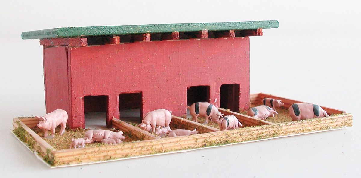 Modellini di ferrovie: Schweinestall zu Spur H0 – Usato da Oberwil BL venduto da Klang