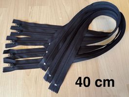 Reissverschlüsse 10 Stk  40cm schwarz neu    top Qualität