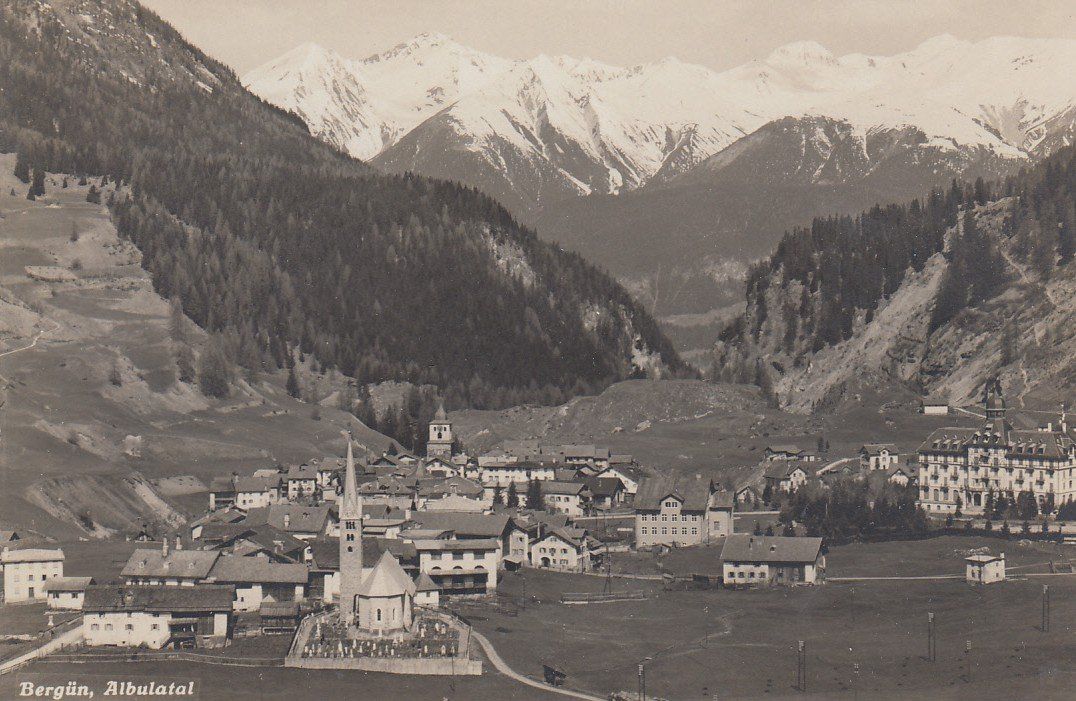 Cartoline postali: Bergün   GR   im Albulatal – Usato da Brig venduto da Valcards54