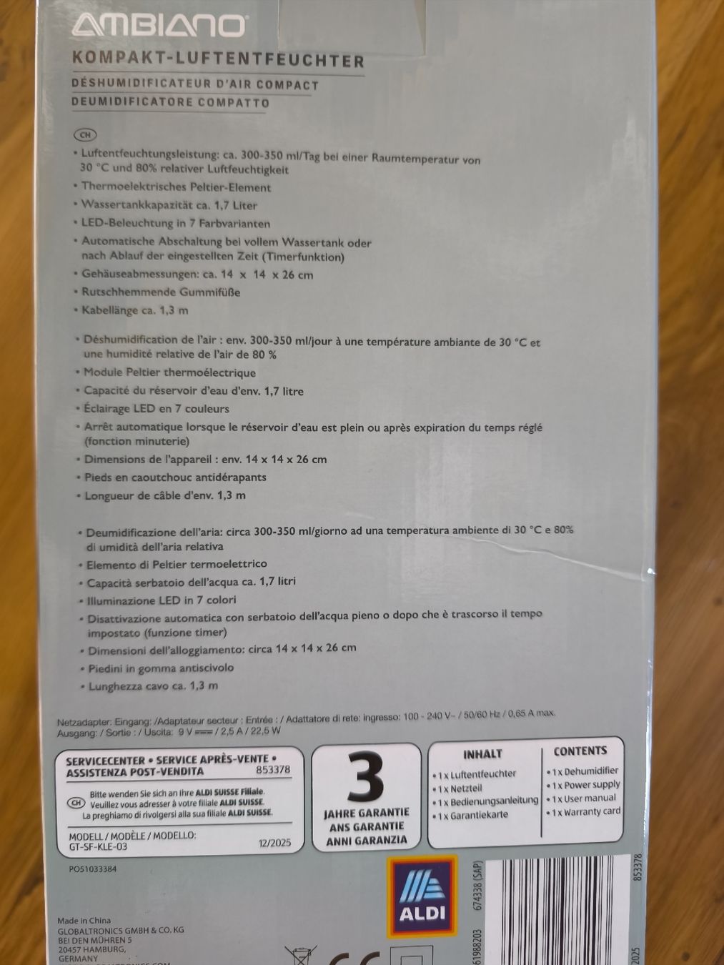 Deumidificatori: Mini Luftentfeuchter neu – Nuovo e nell'imballaggio originale da Altishausen venduto da PS1992 1
