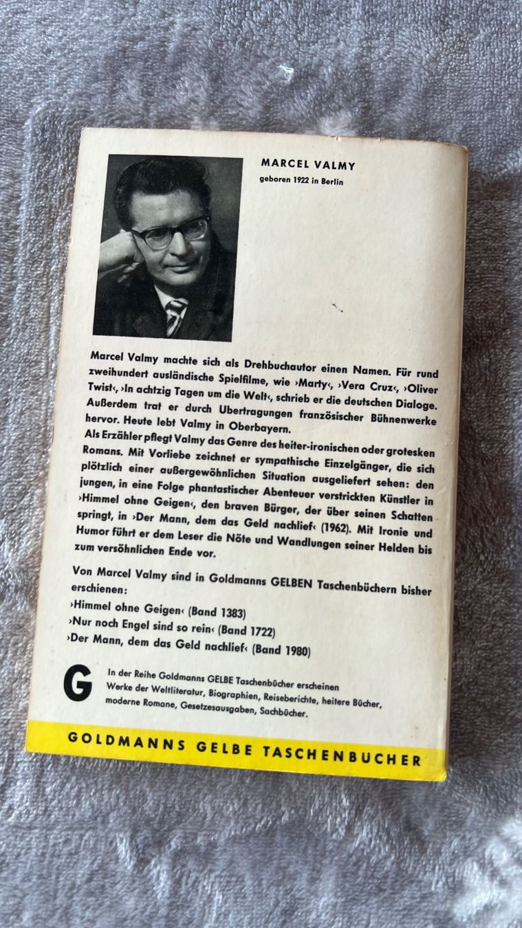 Bücher: Marcel Valmy: Der Mann, dem das Geld nachlief, – Gebraucht aus Schübelbach von Dolly990_2 1