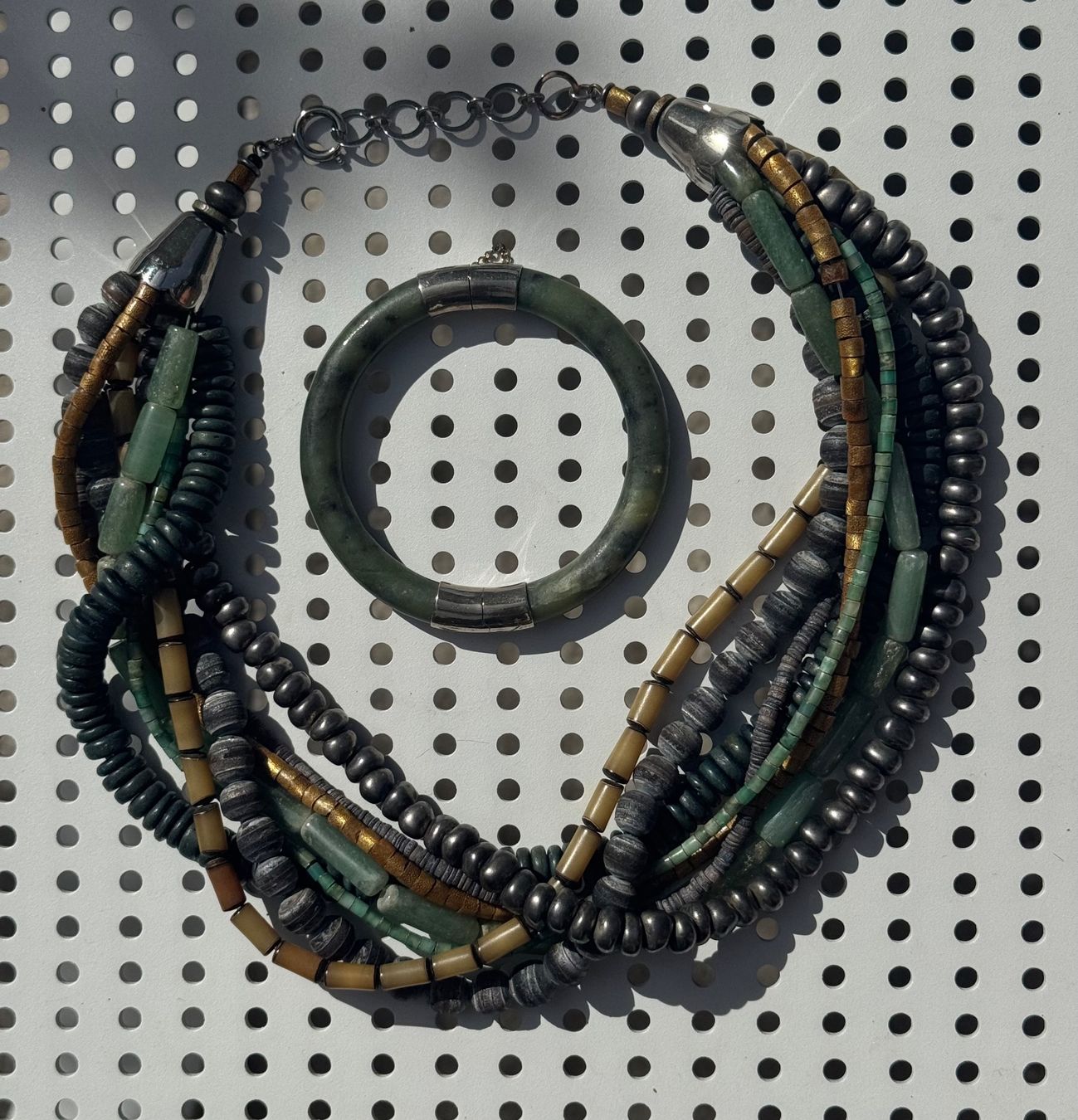 Altri gioielli: Langani Collier mit passendem Stein Armreifen – Usato da Zug venduto da Objet