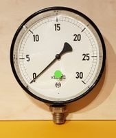 Manometer Ø150, G1/2", 30bar
