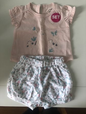 Neues Sommerliches Baby Set Gr. 56 mit Hasenmotiv🐰🌸