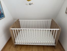 Kinderbett/Babybett  Holz 70x140 cm