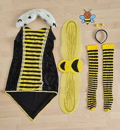 Fasnachtskostüm Kleid Bienenkönigin Grösse 40