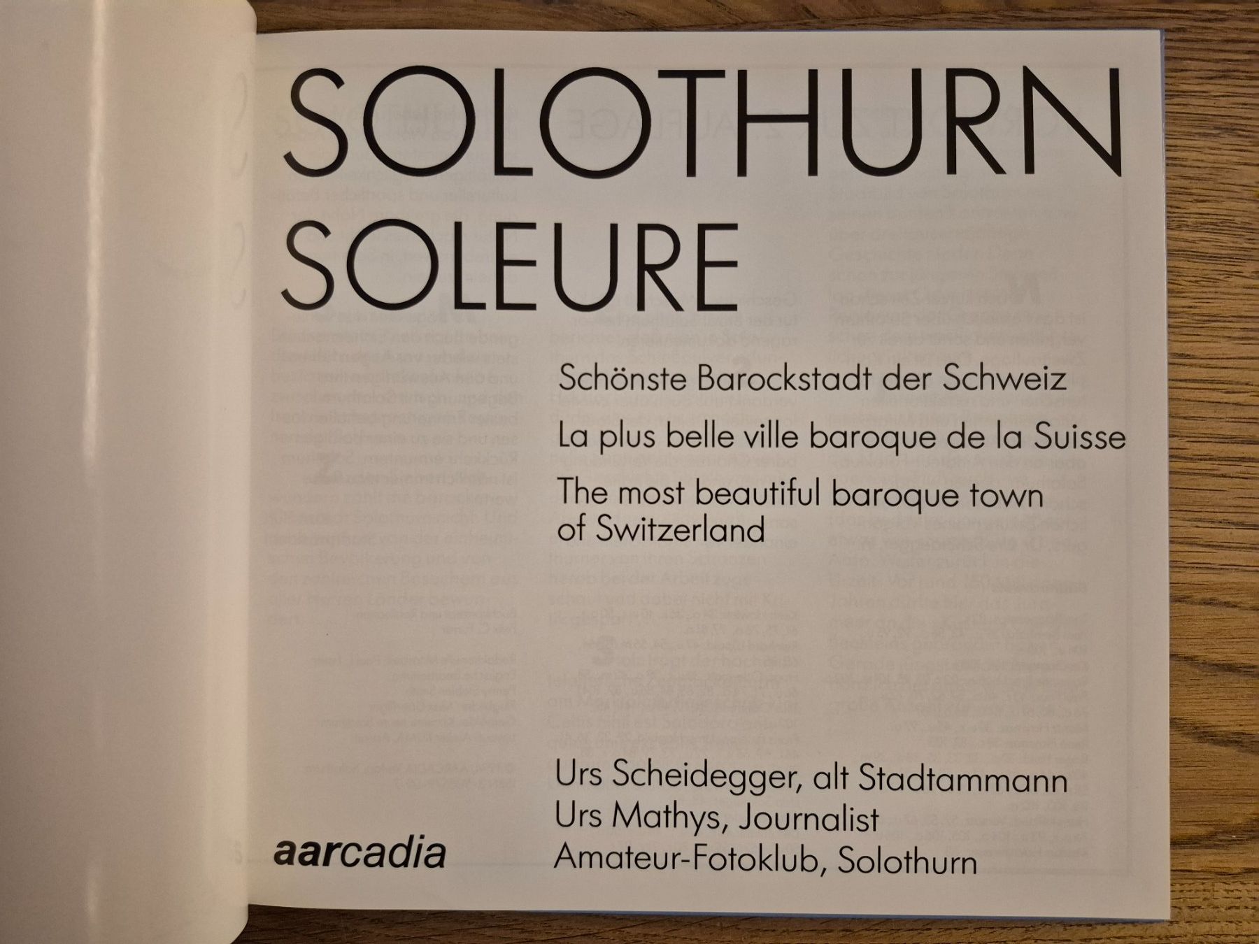 Bücher: Solothurn Soleure – Gebraucht aus Balsthal von Jamamoegg 1