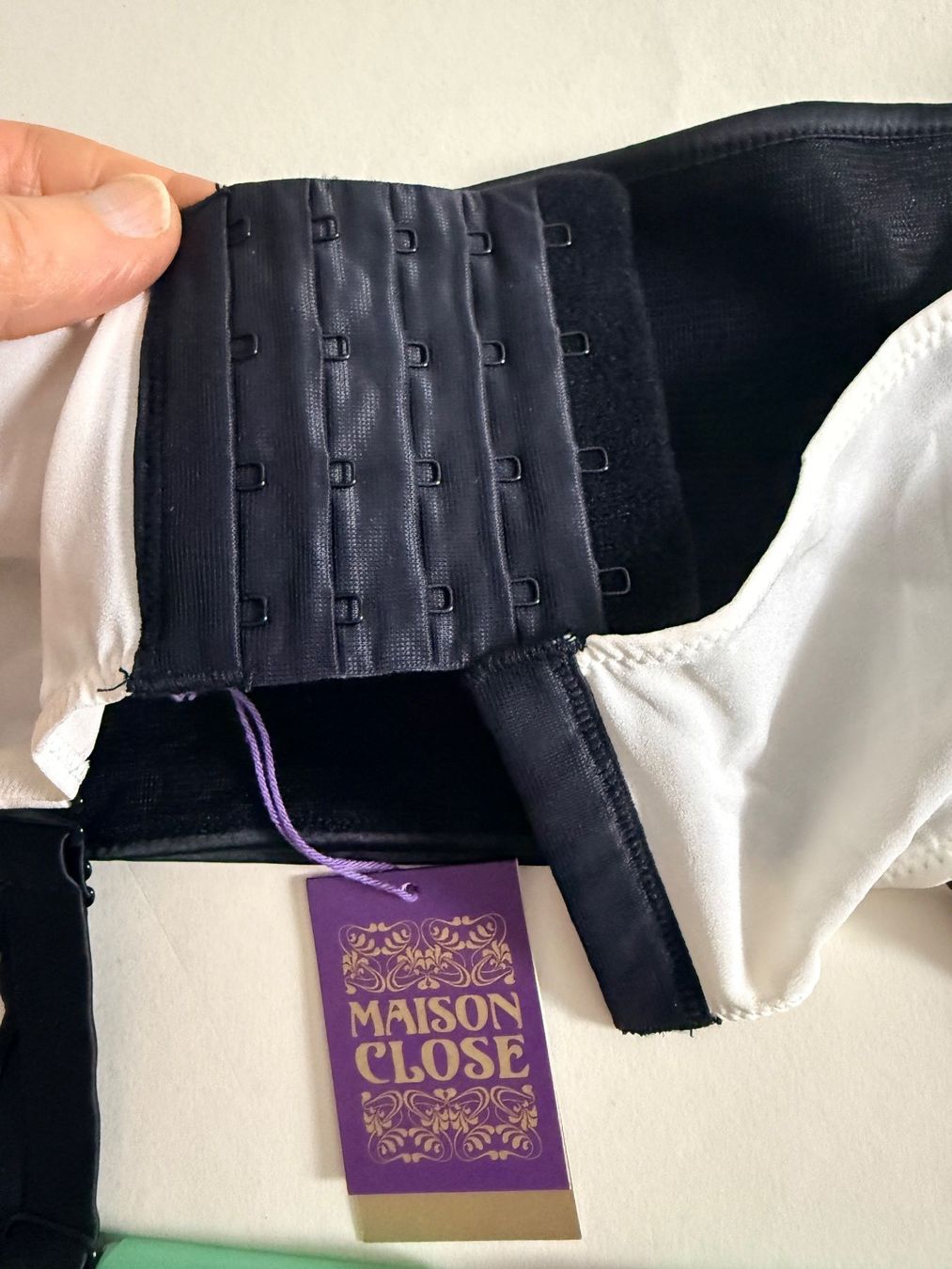 Altra biancheria intima: MAISON CLOSE, Strapsgürtel CABARET SMOKING +Strümpfe, 40-42 – Nuovo e nell'imballaggio originale da Rudolfstetten venduto da gst_g7xl 6