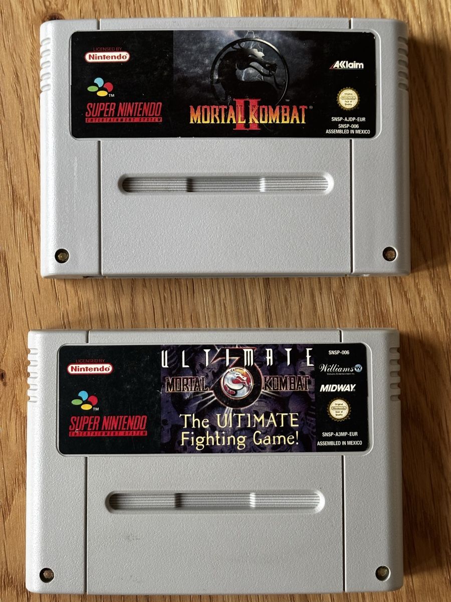 Nintendo Giochi: SNES Mortal Kombat Bundle | Mortal Kombat II + Ultimate Mort – Usato da Schüpfheim venduto da Flashbang3250