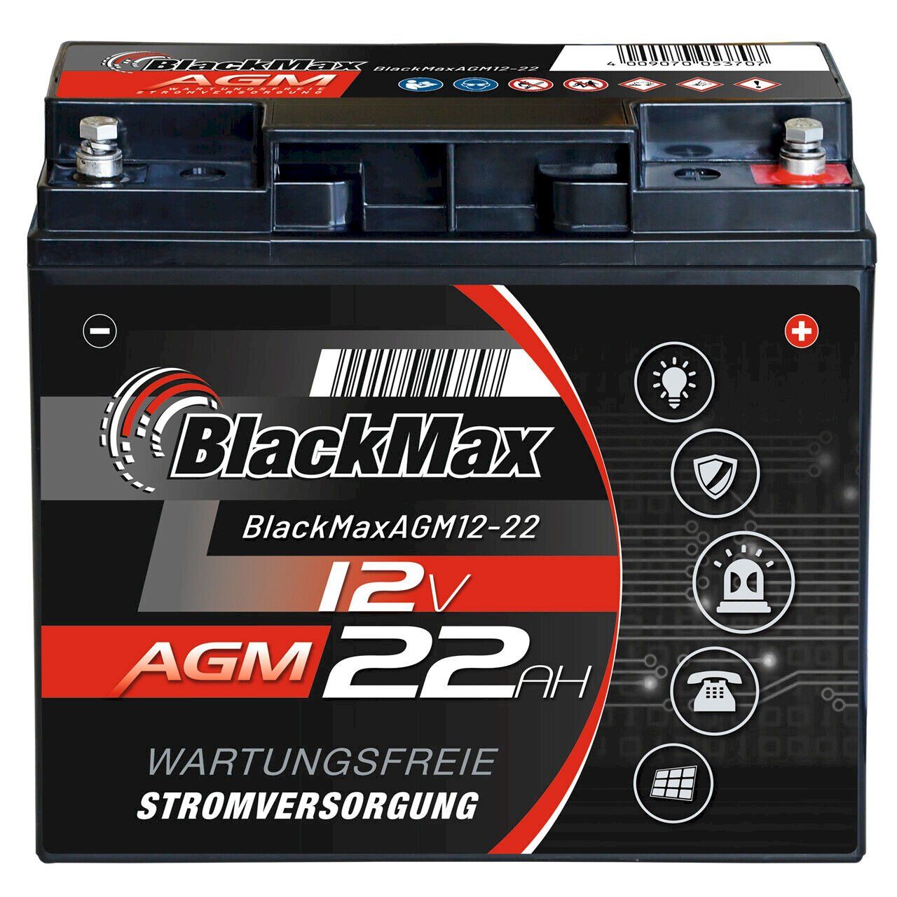 Accus: BlackMax AGM 12V 22Ah – Neuf avec emballage d'origine à Bottighofen par zaap