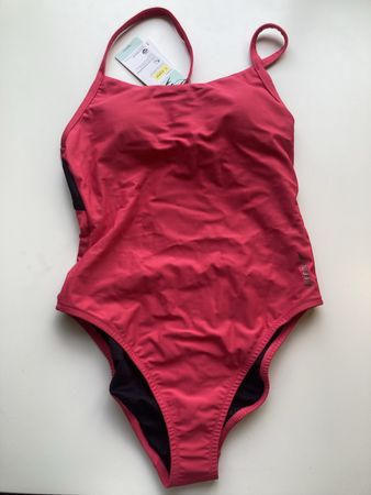 Einfarbiger Speedo Racerback-Badenazug Rot