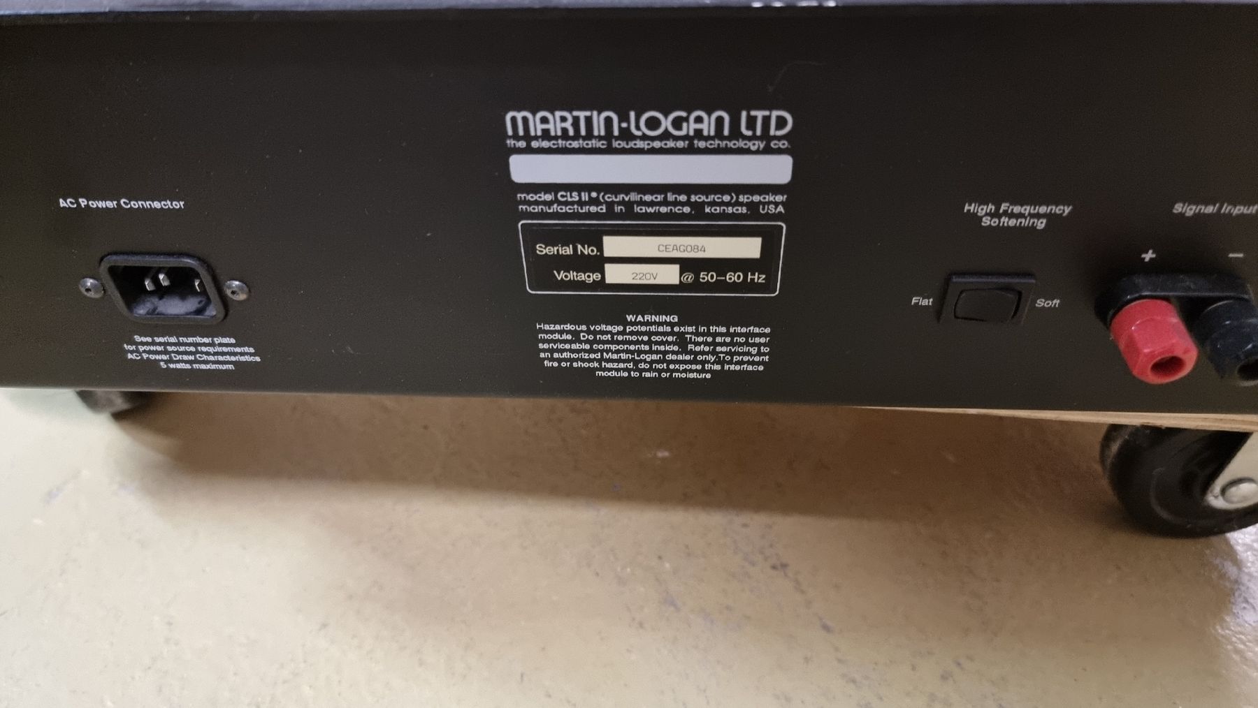 Casse acustiche: Martin Logan Elektrostaten Paar – Usato da Schöfflisdorf venduto da Silvervintage.CH 5