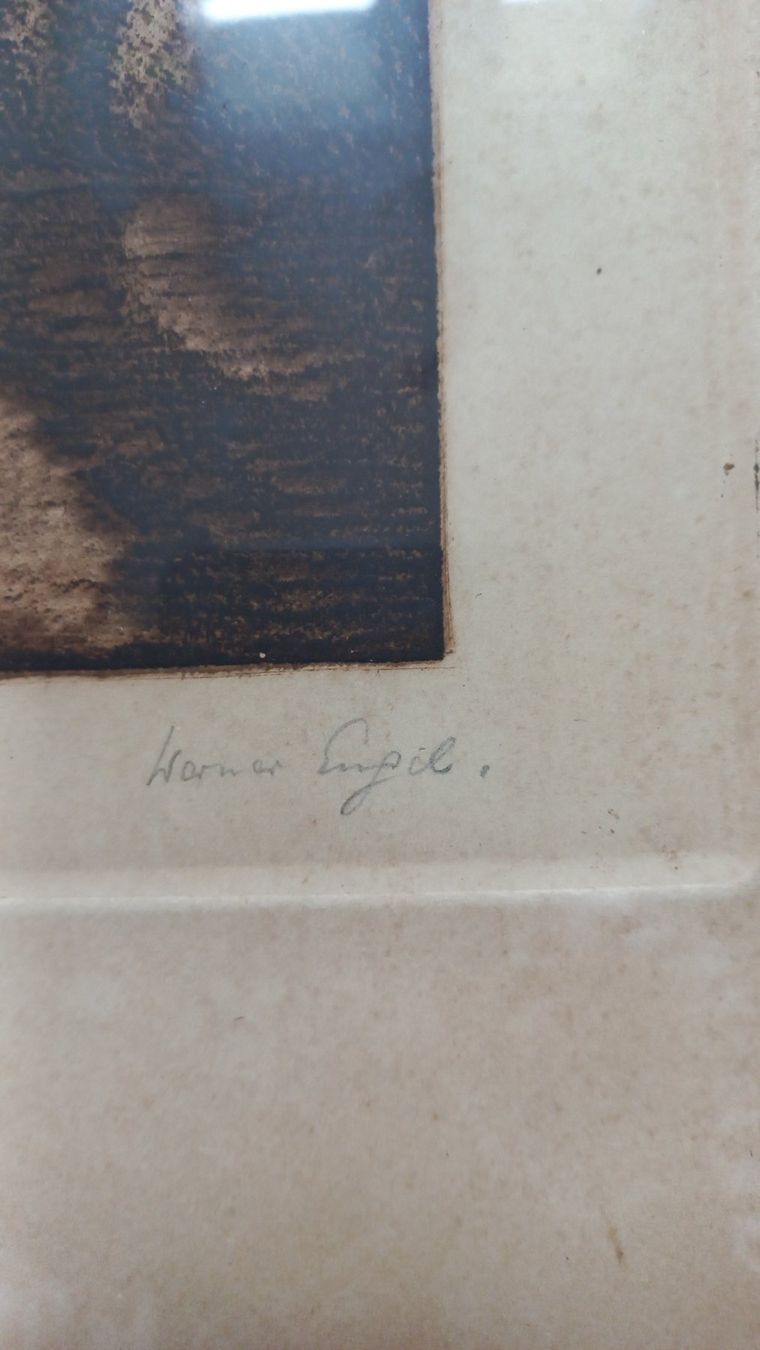 Holzschnitte: Orig. Holzschnitt von Werner Emil Engel, handsign. – Gebraucht aus Bévilard von Orscha 2