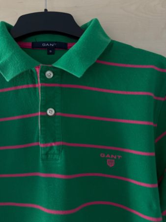 Gant Poloshirt grün gestreift Gr. S