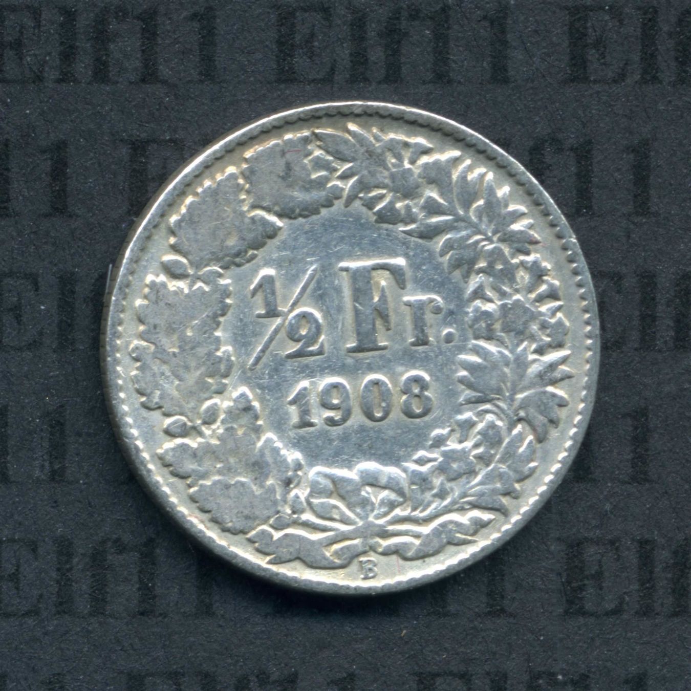 Tutti le monete: CHF___0.50 1908 ss-vz 50 Rappen – Usato da Widnau venduto da Elf11