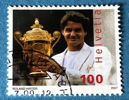 Nr.1229 GESTEMPELT Roger Federer 2007   