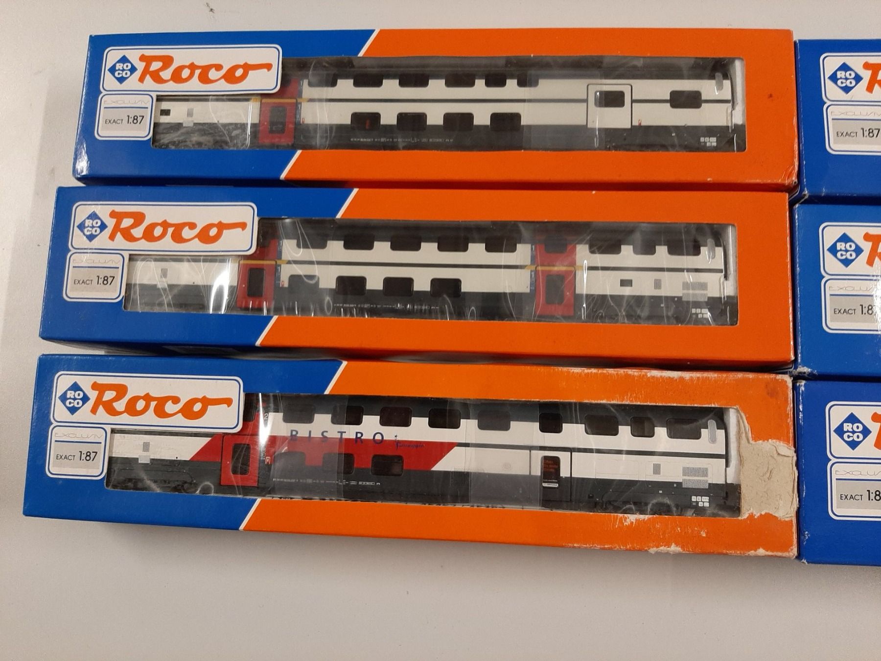 Roco IC-2000-Doppelstockzug (sechsteilig) + Verstärkungsmodu (Neu und ...